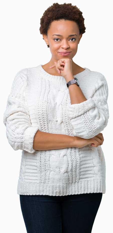 woman-in-cable-knit-sweater